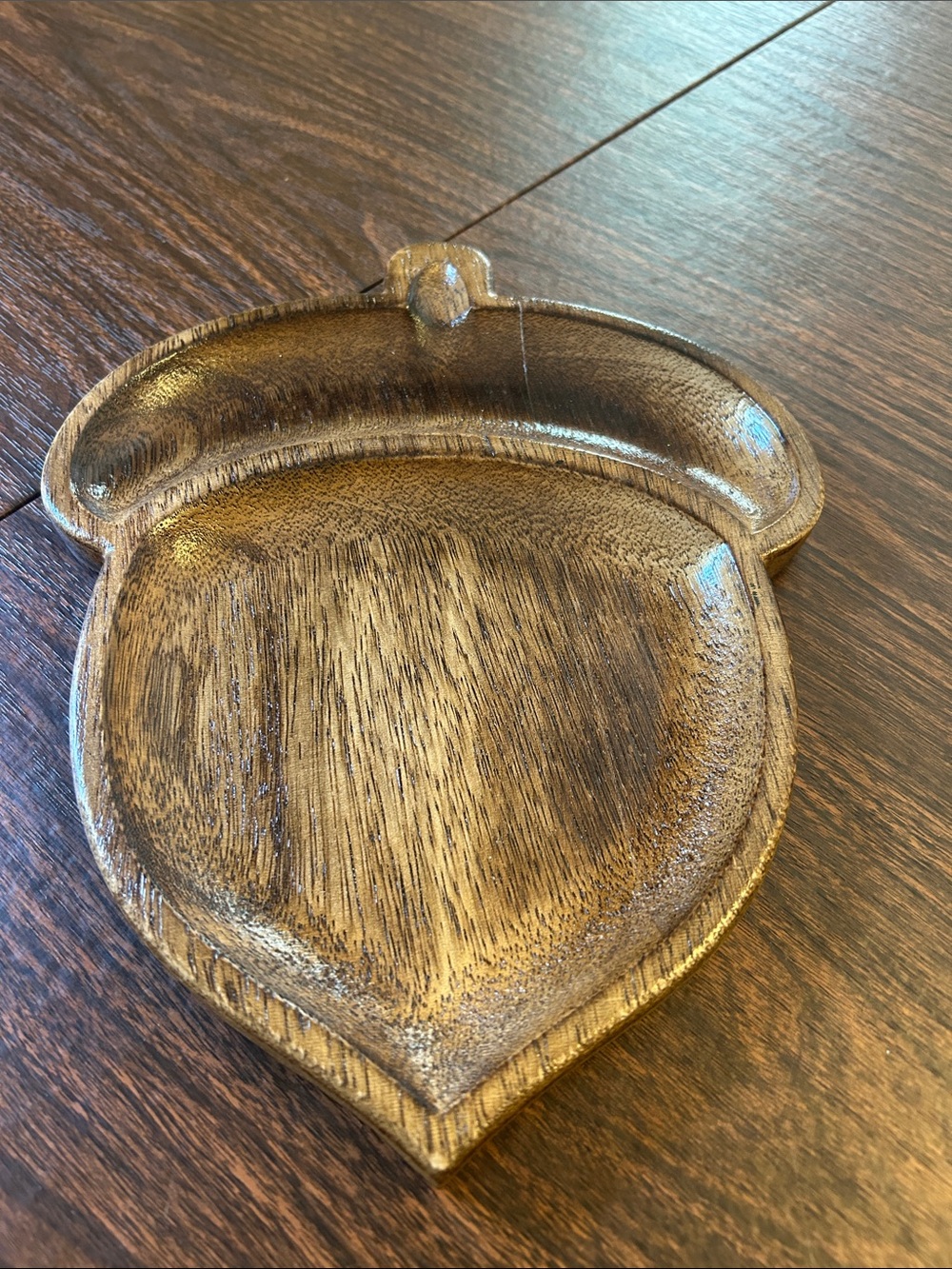 Hobby Lobby Wooden Acorn Serving Dish - Brown